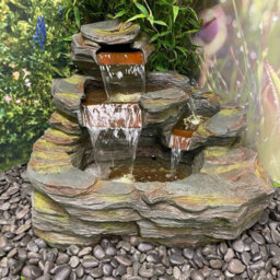 Outdoor Living UK Aqua Creations Erin Sphere Fountain Mains Plugin Powered Water Feature With Protective Cover - thumbnail 4