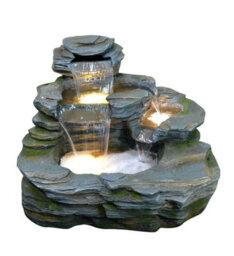 Outdoor Living UK Aqua Creations Erin Sphere Fountain Mains Plugin Powered Water Feature With Protective Cover - thumbnail 2