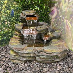 Outdoor Living UK Aqua Creations Erin Sphere Fountain Mains Plugin Powered Water Feature With Protective Cover - thumbnail 5