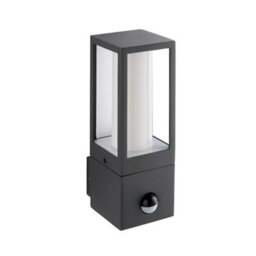 Luminosa Lighting Luminosa Lantern Outdoor Wall Lamp Motion Sensor Textured Grey Paint Ip44 - thumbnail 4