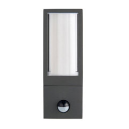 Luminosa Lighting Luminosa Lantern Outdoor Wall Lamp Motion Sensor Textured Grey Paint Ip44 - thumbnail 6