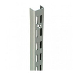 Charles Watson Silver Twin Slot Uprights 710mm Wall Mounted Adjustable Shelving Rails - thumbnail 1