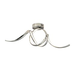 Inlight Equinox Modern Plastic & Steel Silver Chrome Effect Led Ceiling Light - thumbnail 4