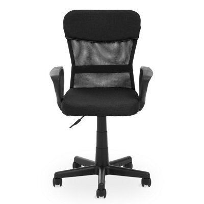 Orsina Ergonomic Black And Dark Grey Home Office Chair, Comfortable Design Work From Home Chair, Movable Chair - image 1