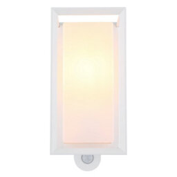 Luminosa Lighting Luminosa Logana Outdoor Wall Lantern White Matt Ip44 1X E27 Dawn Dusk Sensor - thumbnail 3