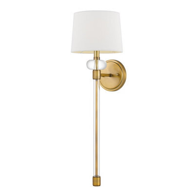 Luminosa Lighting Elstead Quoizel Barbour Wall Lamp With Shade Weathered Brass