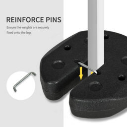 Outsunny Gazebo Weights Set Of 4 With Reinforce Pins, Total 12Kg - thumbnail 5
