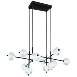 Luminosa Lighting Luminosa Aida Multi Arm Pendant Ceiling Light Matt Black Led 3000/6500/4500K - thumbnail 7