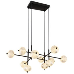 Luminosa Lighting Luminosa Aida Multi Arm Pendant Ceiling Light Matt Black Led 3000/6500/4500K - thumbnail 6