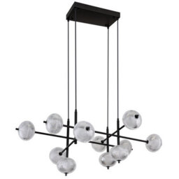 Luminosa Lighting Luminosa Aida Multi Arm Pendant Ceiling Light Matt Black Led 3000/6500/4500K - thumbnail 3