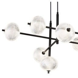 Luminosa Lighting Luminosa Aida Multi Arm Pendant Ceiling Light Matt Black Led 3000/6500/4500K - thumbnail 5