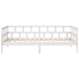 Walplus Day Bed Without Mattress White Solid Wood Pine 90X190 Cm Single - thumbnail 5