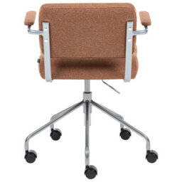 Beliani Desk Chair Candor Brown - thumbnail 6