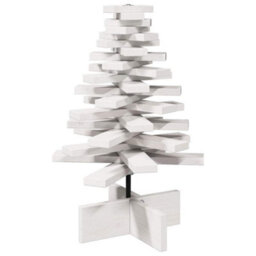 Berkfield Versatile Wooden Christmas Tree For Decoration White 60 Cm Solid Wood Pine