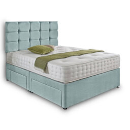 Dining Tables Rio Matching Headboard Divan Set, 2 Drawer On Same Side With Sprung 1500 Comfort Mattress - King - thumbnail 4