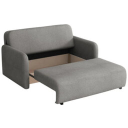Viva Sun Iii Sofa Bed With Sleeping Function And Storage Compartment Chipboard Metal Legs 150X103X85Cm Orange - thumbnail 3