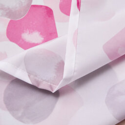 Neel Blue Pink Petals Polyester Shower Curtain, Water-Resistant Bathroom Curtain With 12 Hooks - 180X180Cm - thumbnail 3