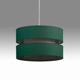 K Living Layer Fabric Ceiling Light Shade Pendant Forrest Green - thumbnail 1