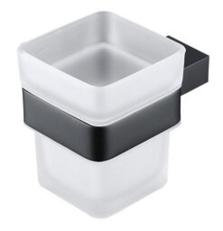 Aquarius Ft Tumbler And Holder Matt Black - thumbnail 2
