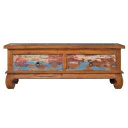 Berkfield Tv Cabinet 110X35X40 Cm Reclaimed Teak Wood - thumbnail 3