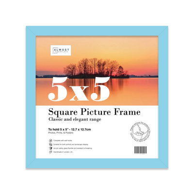 5X5 Light Blue Picture Frame (12.7 X 12.7Cm) Poster, Photo, Artwork, Gallery Wall Or Print - image 1