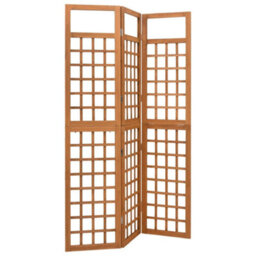 Berkfield 3-Panel Room Divider/trellis Solid Fir Wood 121X180.5 Cm - thumbnail 3