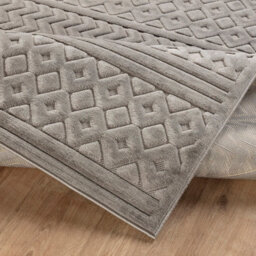 Livabliss Le Mans-Modern Grey 3D High & Low Pile Textured In- & Outdoor Rug 160 X 220 Cm Easy Care, Non Shedding - thumbnail 4