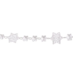 1.5M Acrylic Frosted Snowflake Christmas Garland - thumbnail 2