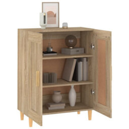 Berkfield Sideboard Sonoma Oak 69.5X34X90 Cm Engineered Wood - thumbnail 4