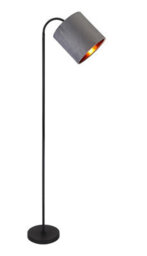 Velvet Grey Adjustable Floor Lamp Ukew Lighting