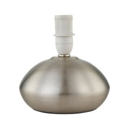 First Choice Lighting Set Of 2 Jenson - Brushed Chrome 23Cm Touch Table Lamp Bases - thumbnail 2