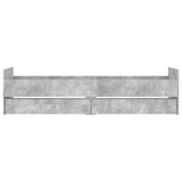 Berkfield Bed Frame With Drawers Without Mattress Concrete Grey 90X190 Cm Single - thumbnail 6