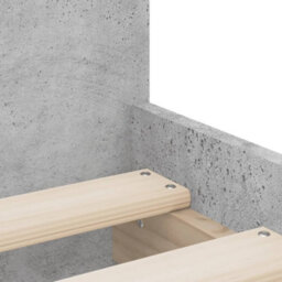 Berkfield Bed Frame With Drawers Without Mattress Concrete Grey 90X190 Cm Single - thumbnail 9
