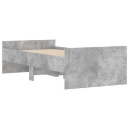Berkfield Bed Frame With Drawers Without Mattress Concrete Grey 90X190 Cm Single - thumbnail 8