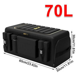 70L Large Car Boot Organiser Heavy Duty Collapsible Foldable Tidy Storage Box - thumbnail 2