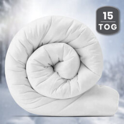Ameha Single Duvet Quilt 15 Tog Extreme Winter Warm Anti Allergy Soft Breathable All Season Down Duvets 135 X 200 Cm - thumbnail 2