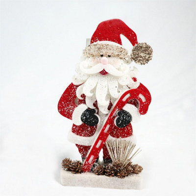 Shatchi Red Santa Christmas Tabletop Figures Window Wall Door Holiday Home Foam Showpiece Decorations,32Cm - image 1