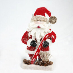 Shatchi Red Santa Christmas Tabletop Figures Window Wall Door Holiday Home Foam Showpiece Decorations,32Cm - thumbnail 1