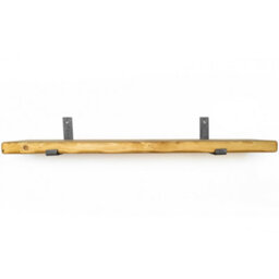 Toolty Rustic Handmade Wall Shelf, Wall Mounted, 50Cm X 14.5Cm Up Design, Old Oak, Handcrafted Vintage Style