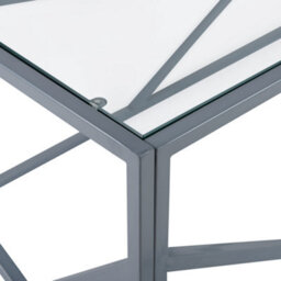 Beliani Coffee Table Orland Glass Silver - thumbnail 5
