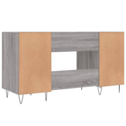 Berkfield Desk Grey Sonoma 140X50X75 Cm Engineered Wood - thumbnail 8