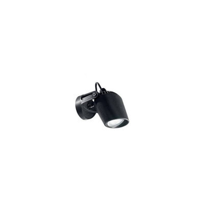 Ideal Lux Minitommy 1 Light Outdoor Wall Spotlight Black Ip66, Gu10 - image 1
