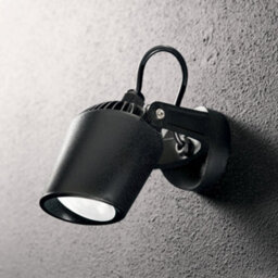 Ideal Lux Minitommy 1 Light Outdoor Wall Spotlight Black Ip66, Gu10 - thumbnail 2