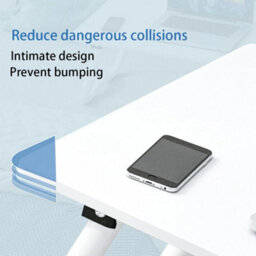 Rolling Laptop Computer Cart Wood Workstation Standing Desk Overbed Tray Home - thumbnail 6