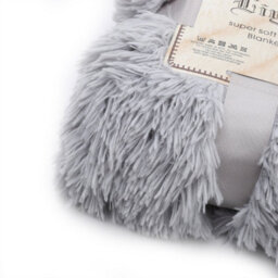 Darphe Grey Machine Washable Plush Throw Blanket 130 Cm W X 160 Cm D - thumbnail 5