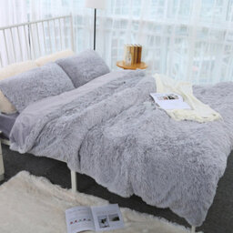 Darphe Grey Machine Washable Plush Throw Blanket 130 Cm W X 160 Cm D