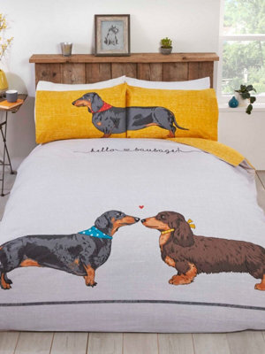 Hello Sausage Single Duvet Cover And Pillowcase Set - image 1