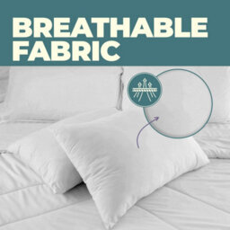 Nod Off Pack Of 6 Bed Pillows - Ultra-Bounce Down Alternative Hypoallergenic And Dust Mite Sleeping Pillow, Hotel Quality Pillow S - thumbnail 6