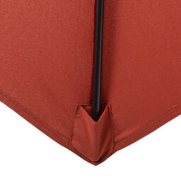 Outsunny 2M Parasol Patio Umbrella, Outdoor Sun Shade With 6 Ribs Wine Red - thumbnail 9