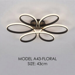 43Cm Modern Led Ceiling Light Chandelier Dimmable Pendant Lamp For Living Room Bedroom - thumbnail 2